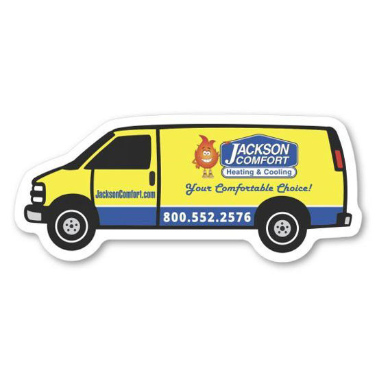 Picture of Custom Magnet Service van shape